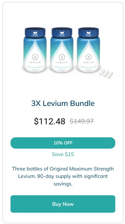 Levium 3 bottle pricing